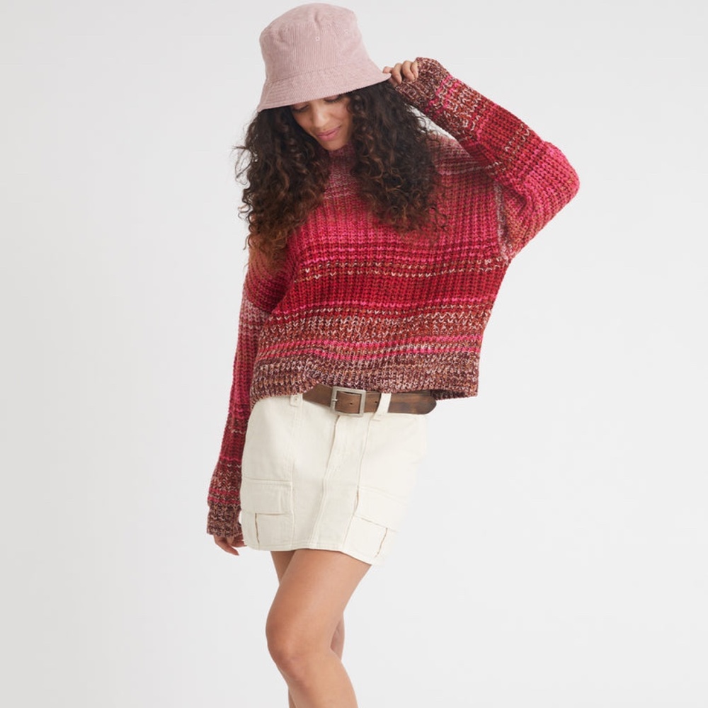 Revolve 525 Cropped  Mock Neck Sweater
